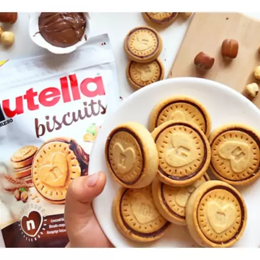 بیسکوییت شکلاتی نوتلا 304 گرمی nutella biscuits

