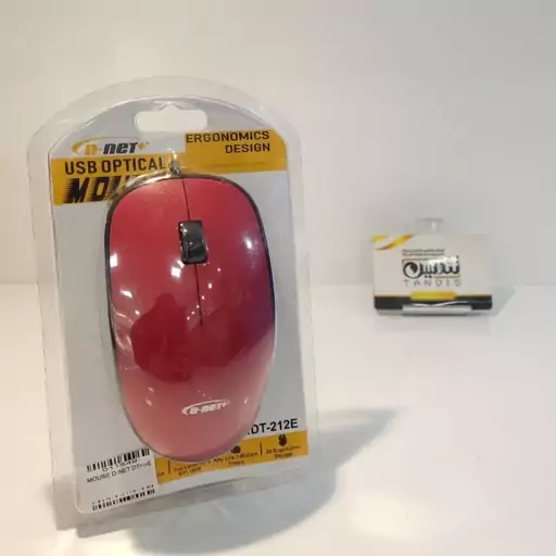 موس ، ماوس سیمی DNET - Wired مدل DT212E نوع رابط USB  با گارانتی 6 ماه DNET -کد 11549