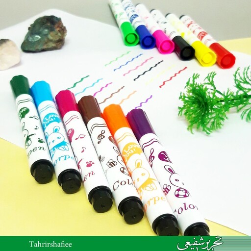 ماژیک رنگ آمیزی 12 رنگ مدل watercolorpen 