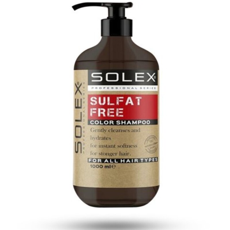 شامپو بدون سولفات سولکس SOLEX مناسب موهای رنگ شده 1000 میل