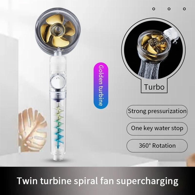 سردوش حمام افزایش فشار آب دو مرحله ای Twin Turbo(ارسال رایگان)