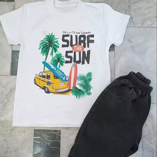 تیشرت شلوارک پسرانه طرح surf