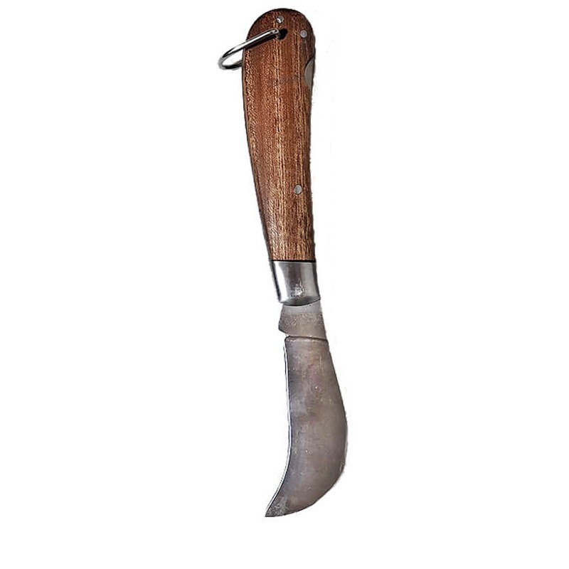 چاقوی پیوندی سر کج سبک تیغه از جنس فولاد ضدزنگ دارای قابلیت جمع وقفل شدن(پسکرایه