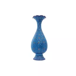 گلدان میناکاری اسماعیلی طرح اسلیمی(20 سانتی) - Enamel vase