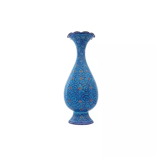 گلدان میناکاری اسماعیلی طرح اسلیمی(20 سانتی) - Enamel vase