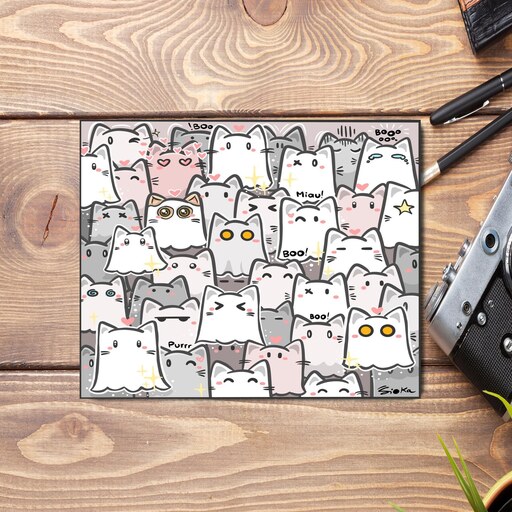 ماوس پد با طرح گربه های بامزه ( Cute Cat ) کد 02