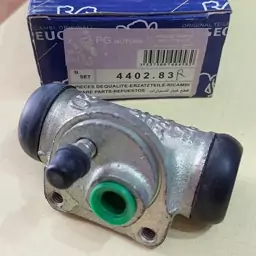 سیلندر ترمز چرخ عقب پژو 405 اصل برند PG motor برای 405 مدل 2000 و معمولی اوریجینال R 