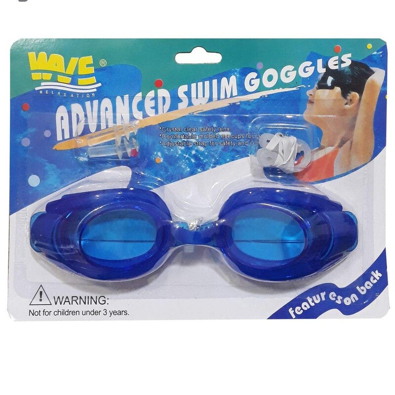 عینک استخر همراه گوش گیر و بینی گیر شنا عینک استخر عینک شنا
