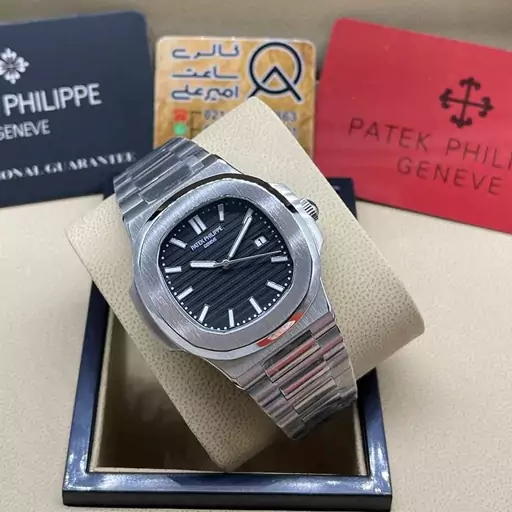 ساعت مچی مردانه پتک فیلیپ ناتیلوس Patek Philippe Nautilus S-S-BLACK