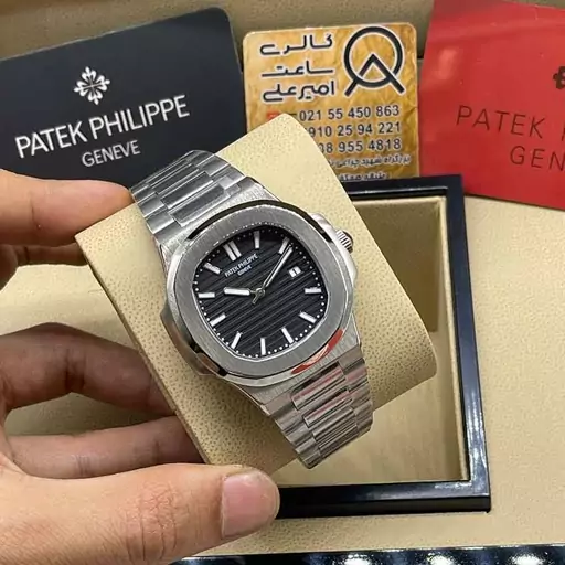 ساعت مچی مردانه پتک فیلیپ ناتیلوس Patek Philippe Nautilus S-S-BLACK