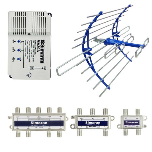 پکیج آنتن مرکزی سیماران مناسب ساختمان های 13 تا 24 واحد(آنتن فرایاب)