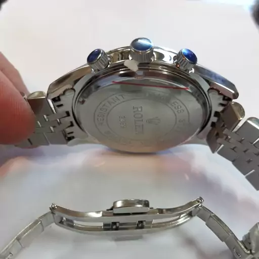 ساعت مچی  رولکس ROLEX زنانه طرح سه موتوره مدل 2363  تقویم دار موتور  ژاپن کیفیت قاب و بندعالی ساعت عبدی 