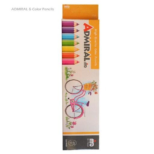 (فروش عمده) 36 بسته مداد رنگی 6 رنگ ادمیرال  Admiral آدمیرال - مدادرنگی ادمیرال