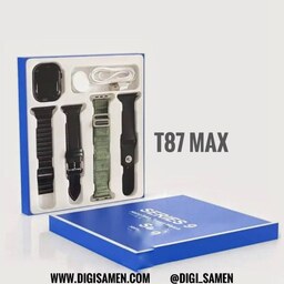 ساعت هوشمند T87 MAX (Hino teko) با  چهار بند شیک اضافی