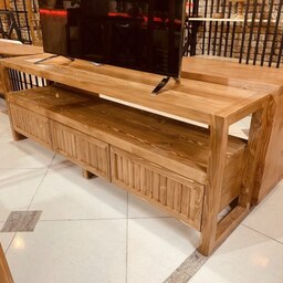 میز  تلویزیون سفارشی چوبی پس کرایه
