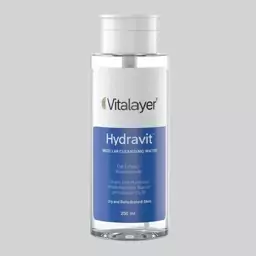 آب پاک کننده آرایش(میسلار واتر)صورت ویتالیر مدل Hydravit حجم 250 میلی لیتر