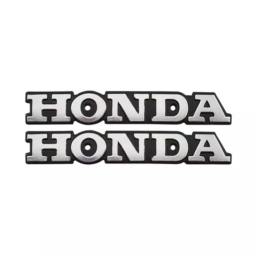 آرم باک  فلزی خارجی موتورسیکلت هوندا رنگ نقره ای HONDA