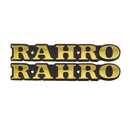 آرم باک  فلزی خارجی موتورسیکلت رهرو رنگ طلایی RAHRO