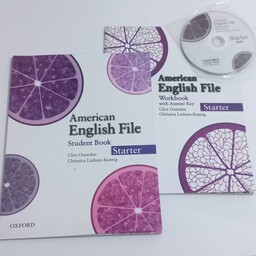 کتاب  American English File starter (ویرایش اول) کتاب اصلی به همراه کتاب ورک بوک و CD نشر OXFORD