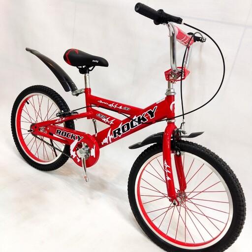 دوچرخه سایز 20 ، مارک راکی ،  رنگ قرمز 