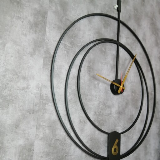 ساعت دیواری فلزی مدرن کد h130 قطر 80 سانت با بهترین کیفیت و ارسال رایگان