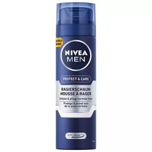 فوم اصلاح نیوا مدل پروتکت اند کر protect and care Nivea حجم 200 میل