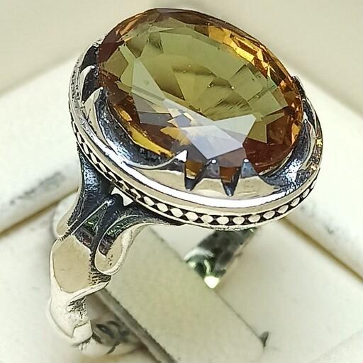 انگشتر الکساندریت نقره الماس تراش 2
