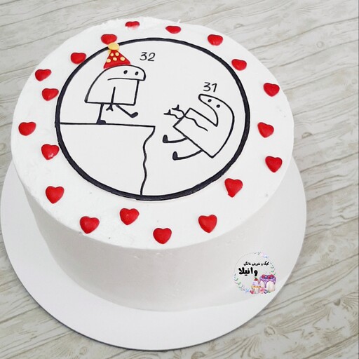 کیک ساده تولد کیک خانگی 