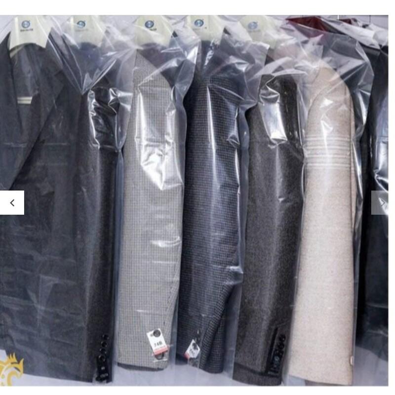 کاور لباس نایلونی نازک مخصوص خشکشویی سایز مانتویی 60در120  بسته 500 عددی
