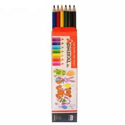 مداد رنگی مدادرنگی 6 رنگ ادمیرال 