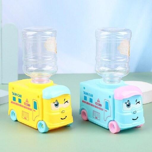 آبسردکن اسباب بازی طرح اتوبوس دو لیوان کودکان آبسردکن رومیزی آب سر دکن فانتزی