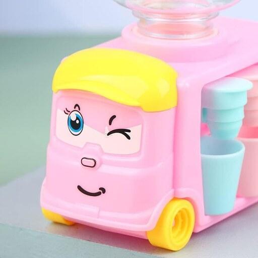 آبسردکن اسباب بازی طرح اتوبوس دو لیوان کودکان آبسردکن رومیزی آب سر دکن فانتزی