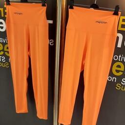 لگ ورزشی زنانه،کمر پهن ،سایزبندی 38،40،42،44،تک رنگ نارنجی