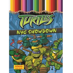 دفتر نقاشی لاکپشت های نینجا - دفتر نقاشی فانتزی 20 برگ رحلی (40 صفحه سایز A4)