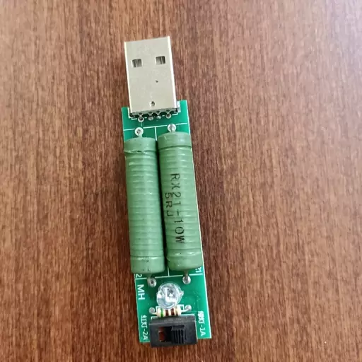 تستر ظرفیت باطری usb  بار مقاومتی جهت تست ظرفیت پاوربانک و لوازم دارای خروجی usb