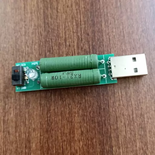 تستر ظرفیت باطری usb  بار مقاومتی جهت تست ظرفیت پاوربانک و لوازم دارای خروجی usb