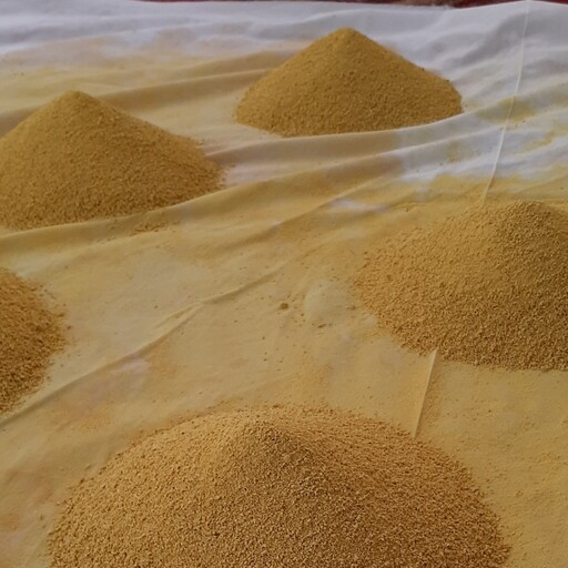 کشک زرد سیستان مقوی تهیه شده از گندم کامل و ماست و ادویه محلی برای صبحانه 