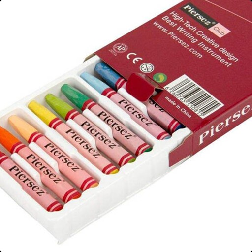 پاستل روغنی مداد شمعی 12 رنگ پییرسز  جعبه مقوایی پیرسز