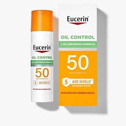 لوسیون ضدآفتاب صورت پوست چرب اوسرین Eucerin Oil Control SPF50 حجم 75 میلی لیتر