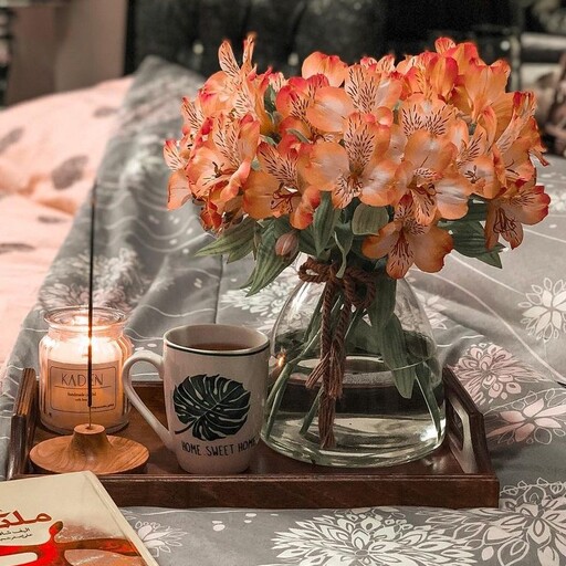 گلدان بلور راشا گلدان رومیزی دکوراتیو شرکتی گلدان شیشه ای دکوری