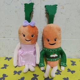 عروسک هویج عروسک ست خانم و آقای هویج قیمت هر دو عروسک 250 تومن