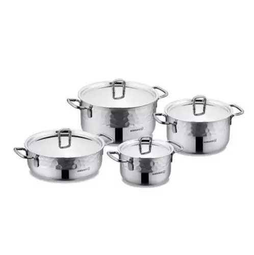 مشخصات و قیمت سرویس قابلمه 8 پارچه کرکماز مدل Korkmaz Erna A1963 Pot Set