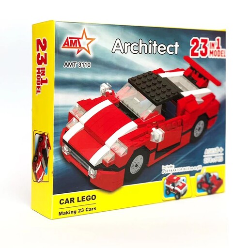 اسباب بازی فکری و اموزشی لگو طرح ساختنی 278 قطعه با قابلیت ساخت 23 مدل 