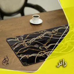 رانر مخمل لمینت دار لیزری ایران خاتون در ابعاد (130 در 40 ) کد 26