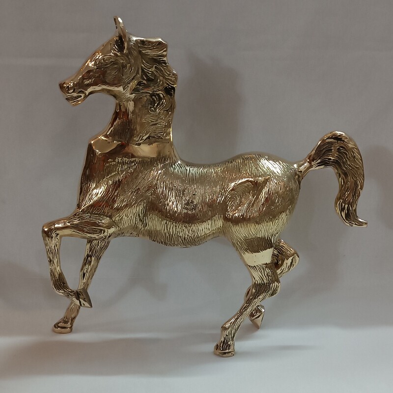مجسمه برنزی  و دکوری حیوانات طرح اسب  پشمالو کد 201