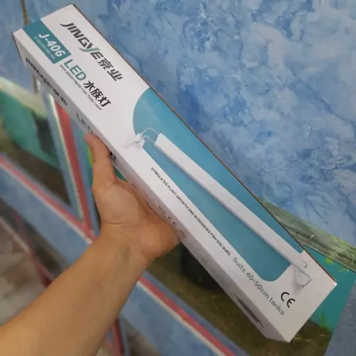 چراغ ال ای دی پایه دار آکواریوم J-406 جینگی (40تا50سانتی)