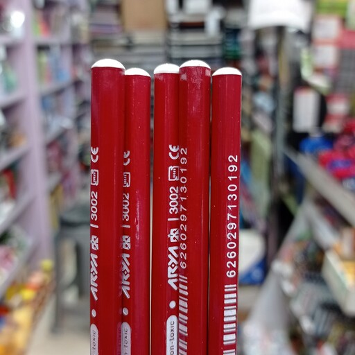مداد قرمز   آریا بسته 12 عددی 