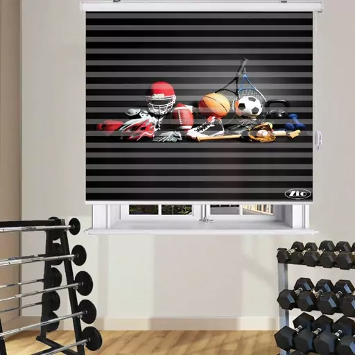 پرده زبرا زیو مدل SPORTسایز 150x150 سانتی متر