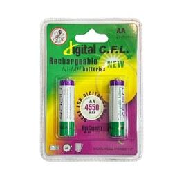 باتری قلمی قابل شارژ C.F.L دیجیتال 4550mah