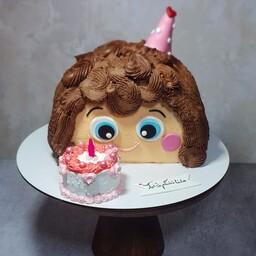 کیک خامه ای دخترانه(ارسال به صورت پس کرایه و در مقصد)
